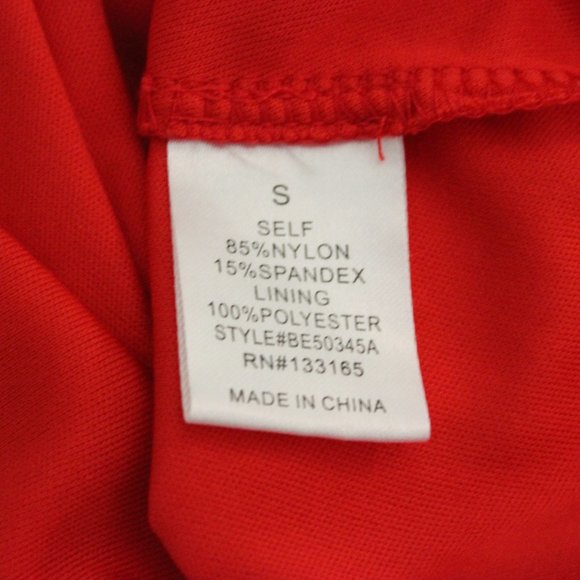 Long Sleeve Red Lace Crochet Cutout Skater Dress - Picture 9 of 9